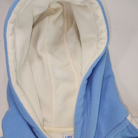 Vintage Lady Foot Locker Blue & Cream Fleece Tracksuit Size M - Picture 4 of 7